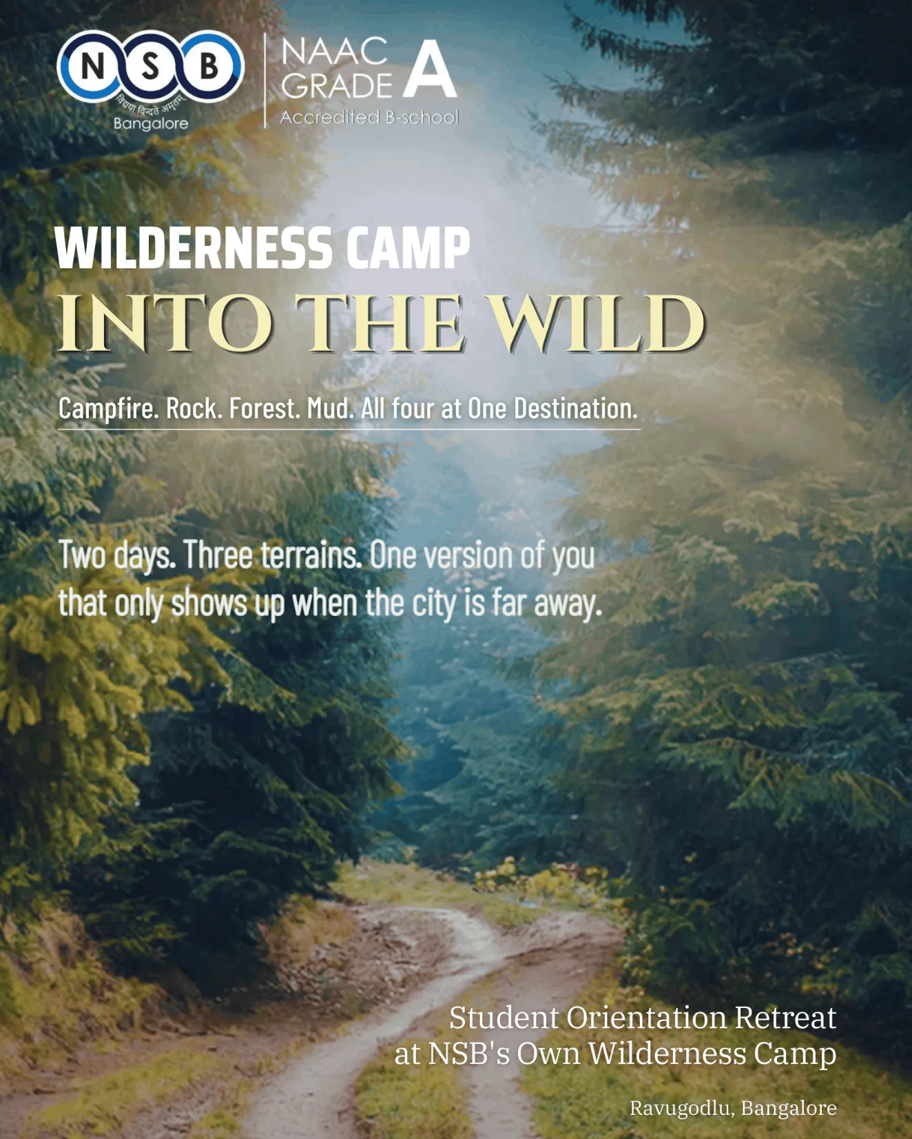 NSB Launches Wilderness Camp at Ravugodlu — A New Orientation Retreat