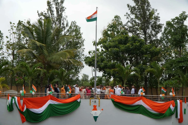 Flag hoisting ceremony at NSB Bangalore's 80th Independence Day celebrations 2026